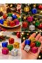 New Year Special 12 Pieces Mini Christmas Pine Tree Gift Package Ornament Mixed Color Set of 12 3 cm