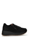 D26Ka-3445 Women's Genuine Leather Wedge Heel Shoes Black - Tan