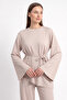Asymmetrical Modal Suit 26173 - Beige - 3