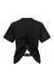 T-Shirt with Padded Shoulders and Gathered Back - 2