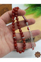 Crystal Sphere Cut Alpaca Tassel Agate Natural Stone Prayer Beads 201025901 - 3