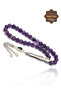 Sphere Cut Alpaca Tasseled Amethyst Natural Stone Prayer Beads 201025904