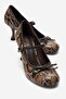 Acland Brown Patterned Bowknot Women's Heeled Shoes