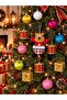New Year Special 15-Piece Christmas Tree Ornament Set 3-Piece Christmas Plush and New Year Accessories Decoration Set - 4