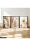 White Delicate Flowers 3 Piece Wooden Framed Painting Act - 2