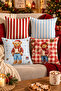 Christmas Double-Sided Printed 4-Piece Throw Pillow Cover 6Echd2