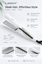 Wide Plate Hair Straightener Flat Iron, Ceramic Coating Straightening Iron with Multi Temperature Settings, Fast Heat Up 2 in 1 Straightener & Curler for All Hair Types - 3
