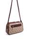 Dark Beige - Burgundy Monogram Women's Crossbody Bag Sp899 - 2