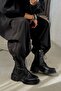 Denver Black Genuine Leather Boots - 2
