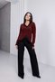 V-Neck Lace Buttoned Sweater - 8