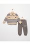 Winter 2-3-4-5 Years Old 3-Strand Knitted Set - 3