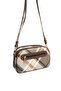 Khaki - Brown Plaid Women's Crossbody Bag Sp745 - 3