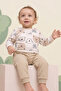 Baby & Kids Cute Koala Figured Patterned Sweatshirt and Bottom Sweatpants Set - 3