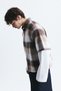 Boxy Fit Plaid Double Sleeve Shirt - 6