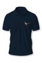 Polo Collar T-Shirt Minimalist Nature Pheasant Printed Buttoned
