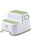 Green 2-Step Kids Step Stool for Toilet Training and Bathroom, Non-Slip Toddler Step Stool with Anti-Skid Surface, Sturdy Portable Double Step for Sink, Toilet, Potty Training, Boys and Girls