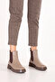 Genuine Leather Double Elastic Casual Lightweight Boots Shakira Mink - 4
