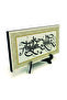 Name Can Be Written, Illuminated Pattern Printed Wooden Tabletop Stand - 3
