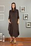 Brown Magic Collar Cotton Dress - 3