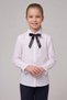 Girl's Black Bow Lace White Long Sleeve Shirt 23 April 29 October Show Outfit