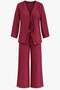 Bow-tie front crinkle two-piece set - 5