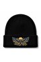 Ukrainian Wings Blue & Gold Trident Eagle Graphic Beanie - 2
