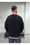 Est Written Crew Neck Black Sweatshirt - 4