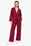 Bow-tie front crinkle two-piece set