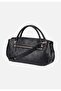 Women's Handbag Embossed Monogram Patterned Zippered Cross Strap Daily Stylish Model - 4