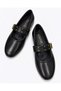 Women's Pin Buckle Elastic Ballerinas Black Wrinkled - 3