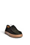 V999646461 Black Genuine Leather Suede Women's Shoes - 5