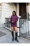 Women's Stand Collar Dress - 2