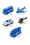5-Piece Police and Emergency Set 7-14 cm Pull and Drop Educational and Fun Children's Toy Set - 2