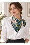 Satensi Square Shawl Women's Blue - Green - 3