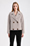 Stone Color Cashmere Jacket