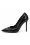 Women's Pointed Toe Thin Heeled Patent Leather Stiletto Evening Dress Shoes - 2