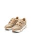 Rete Premium 7cm Hidden Heel Beige Velcro Glitter Women's Sneaker - 2