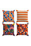 Double-Sided Printed 4-Piece Throw Pillow Cover 6Eld10 - 2
