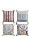 Double-Sided Printed 4-Piece Throw Pillow Cover 6Eld9 - 2