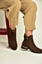 Z555266661 Brown Genuine Leather Suede Women's Boots - 3
