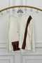 Leather Garni Detailed Hooded Sweatshirt - 8