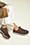Z312507561 Brown Genuine Leather Suede Women's Sneakers Sneakers - 4