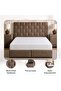 AETHER SUPER KING BED 200X200 CM - BROWN - 7