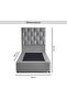 AETHER SINGLE BED 90X200 CM - GREY - 8