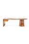 RICK OFFICE DESK WITH DRAWER - WHITE & WALNUT - 6