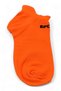 Women's 7-Pack Orange Sport Written Cotton Sports Booties Socks Sneaker Ankle Socks - 3
