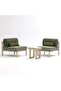 MAJESTIC OASIS OUTDOOR BALCONY SET 2+1 - GREEN - 7