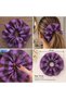 Ribbon Detailed Taffeta and Tulle Large Scrunchie Hair Tie – 14 cm - 4