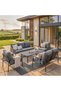 VINEZIA OUTDOOR SOFA SET 3+2+1+1+COFFEE TABLE -DARK GREY
