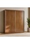 FLEXO 2 DOOR SLIDING WARDROBE - ALMOND
